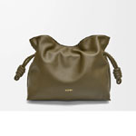 Loewe Medium Flamenco clutch in nappa calfskin Green A411FC1XBF 3969