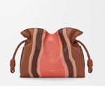Loewe Medium Flamenco clutch Landscape in nappa calfskin Brown A411FC1XCX 5691