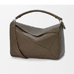 Loewe Large Puzzle bag in supple grained calfskin Brown B510PNLX01 6423