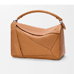 Loewe Large Puzzle bag in supple grained calfskin Brown B510PNLX01 6518