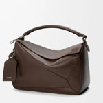 Loewe Large Featherlight Puzzle bag in nappa lambskin Brown B510PNLX02 0018