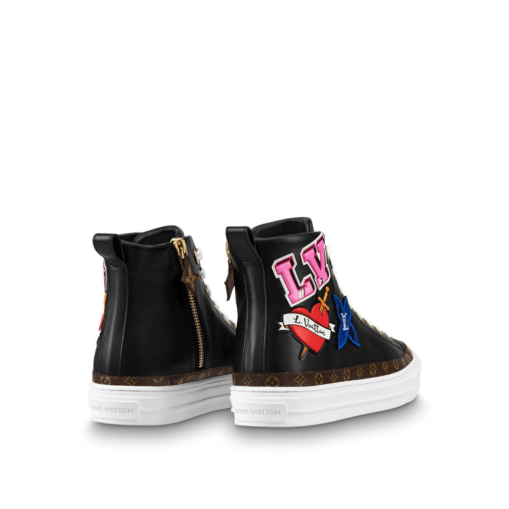 LV Black Heart Sneaker Boot Digital Exclusive 1A4MZB - Photo-3