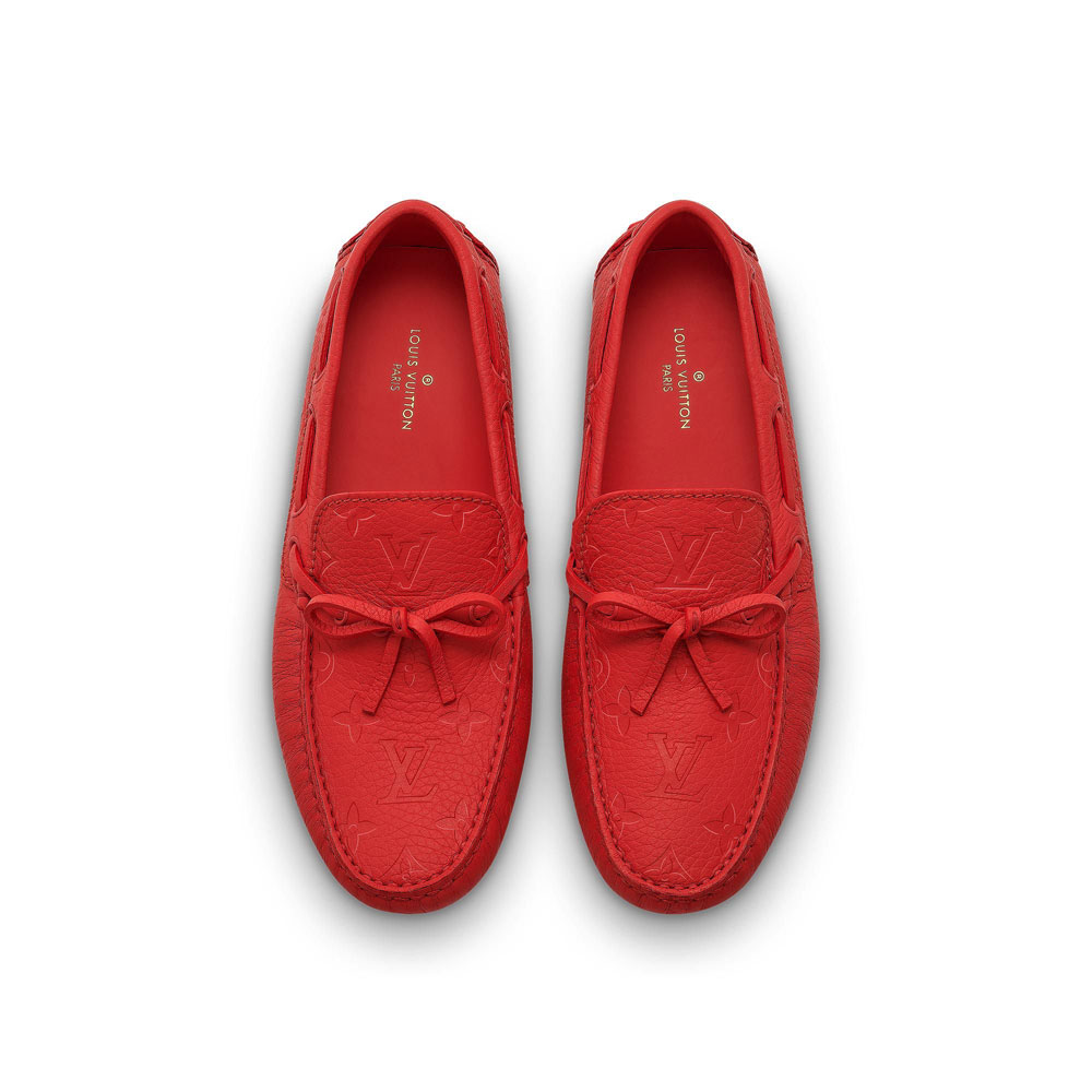 Louis Vuitton Arizona Mocassin in Rouge 1A5YBY - Photo-2