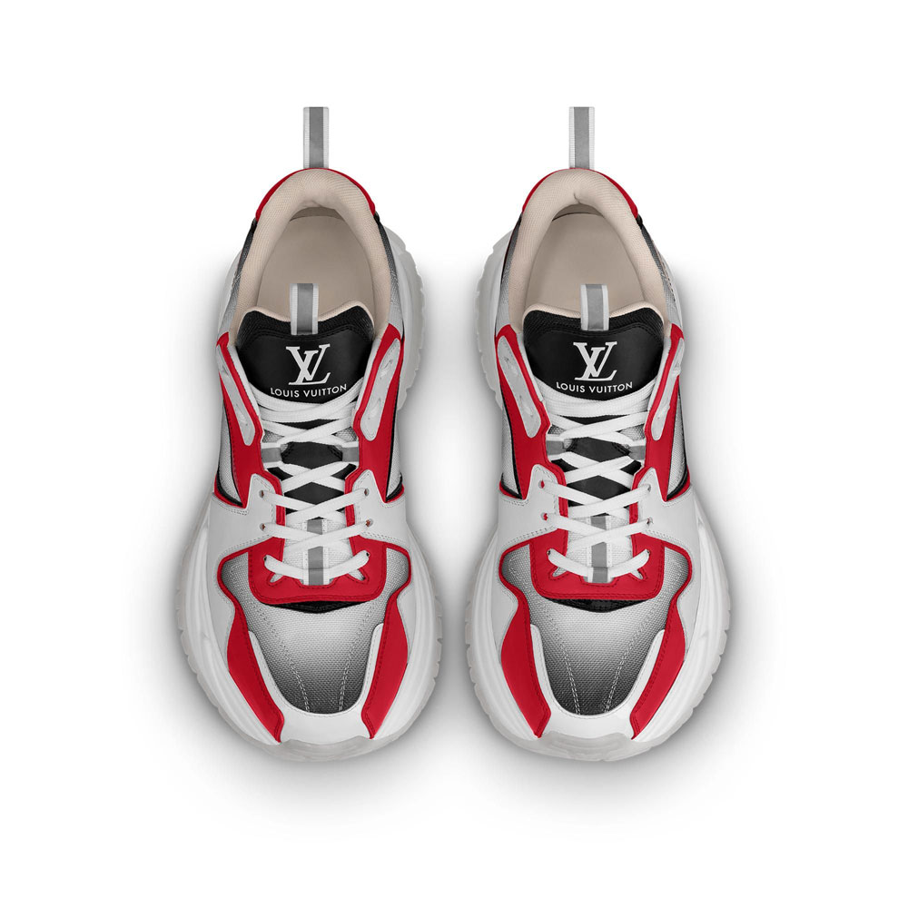 Louis Vuitton Run Away Pulse Sneaker in Rouge 1A5YSY - Photo-2