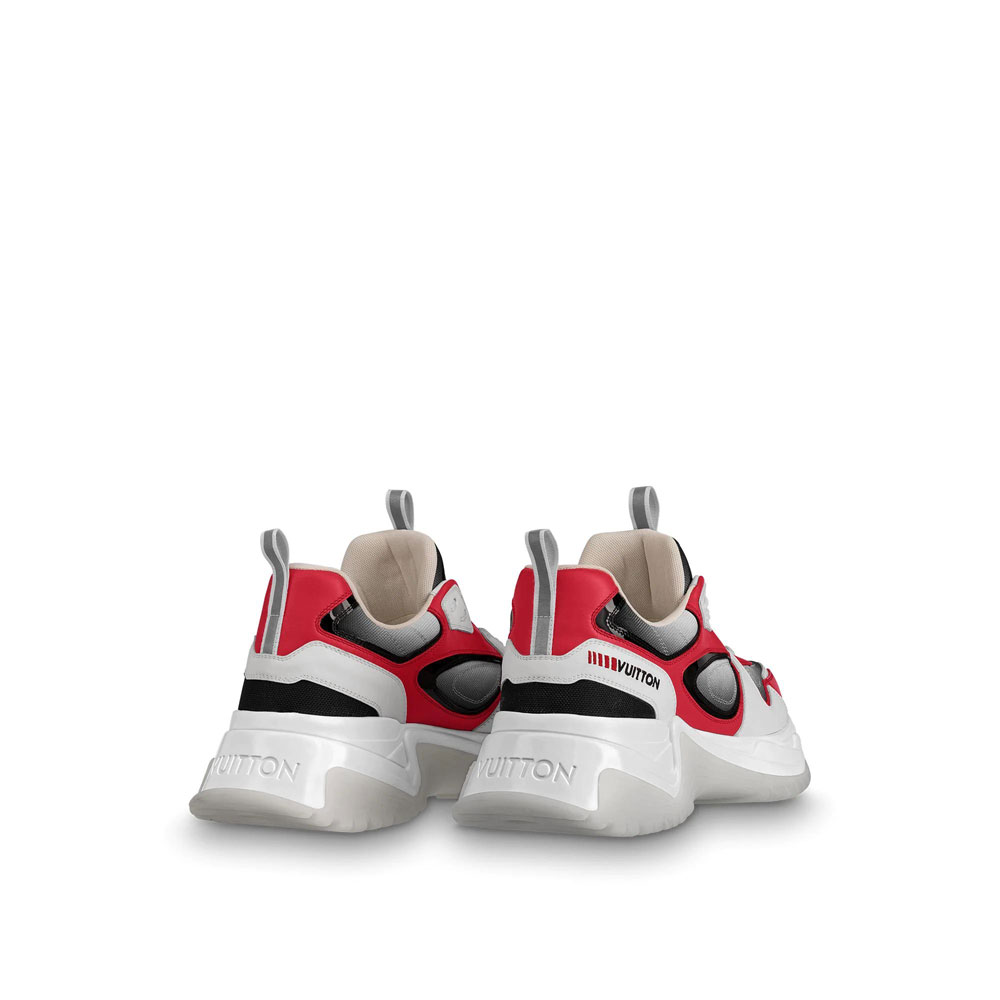 Louis Vuitton Run Away Pulse Sneaker in Rouge 1A5YSY - Photo-3