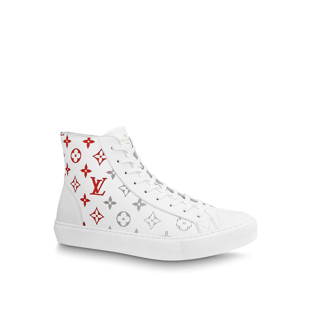 Louis Vuitton Tattoo Sneaker Boot in Red 1A5Z0E