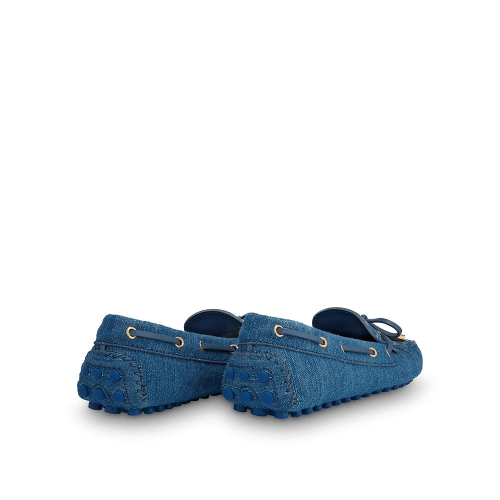 Louis Vuitton Gloria Flat Loafer in Blue 1A65XK - Photo-3