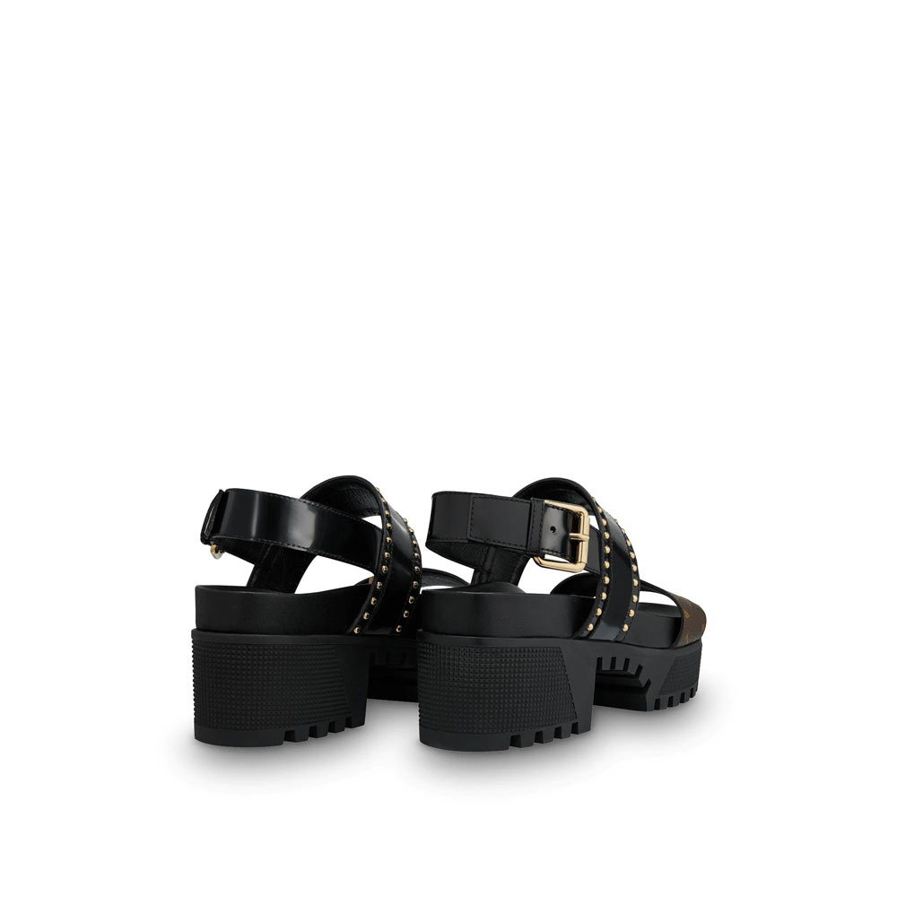 Louis Vuitton Laureate Platform Sandal in Black 1A6654 - Photo-3