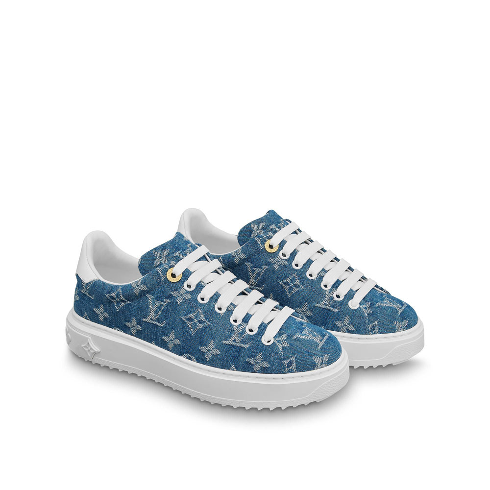 Louis Vuitton Time Out Sneaker in Blue 1A7RB3 - Photo-2