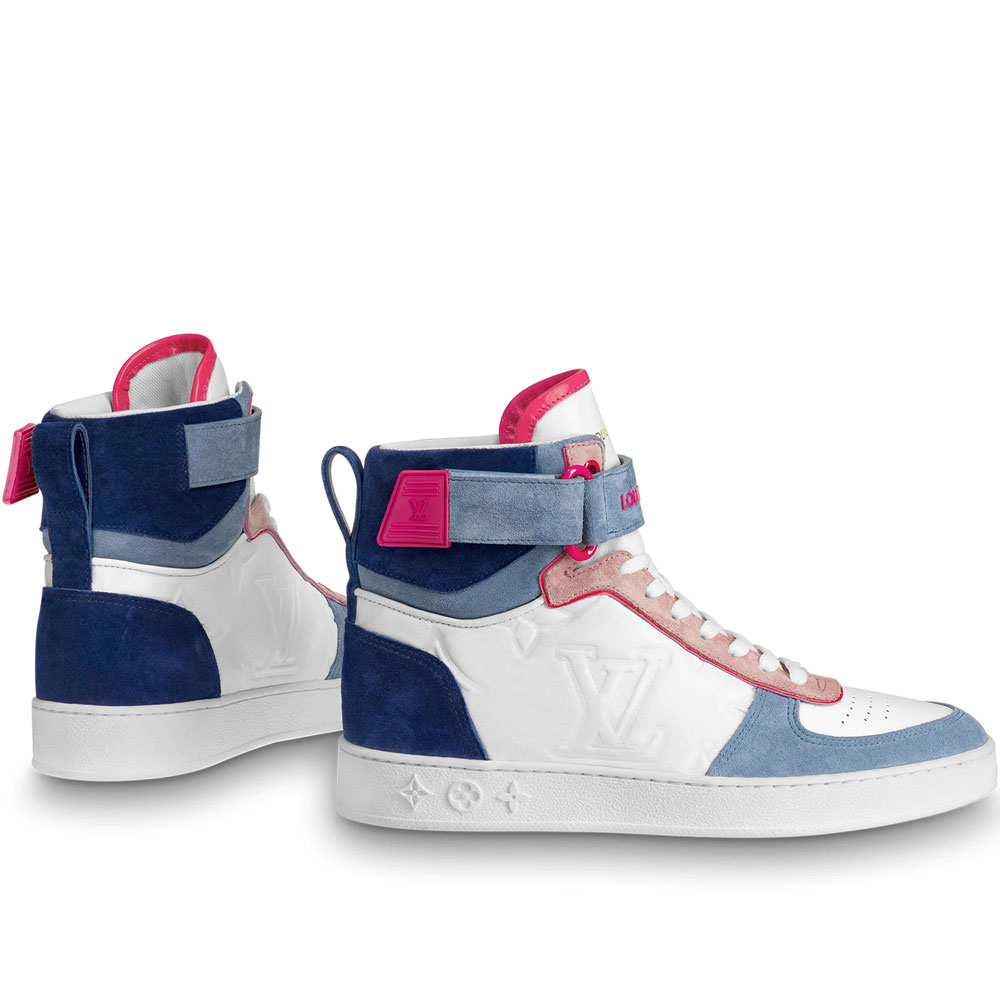 Louis Vuitton Boombox Sneaker Boot in Blue 1A7RNH - Photo-3