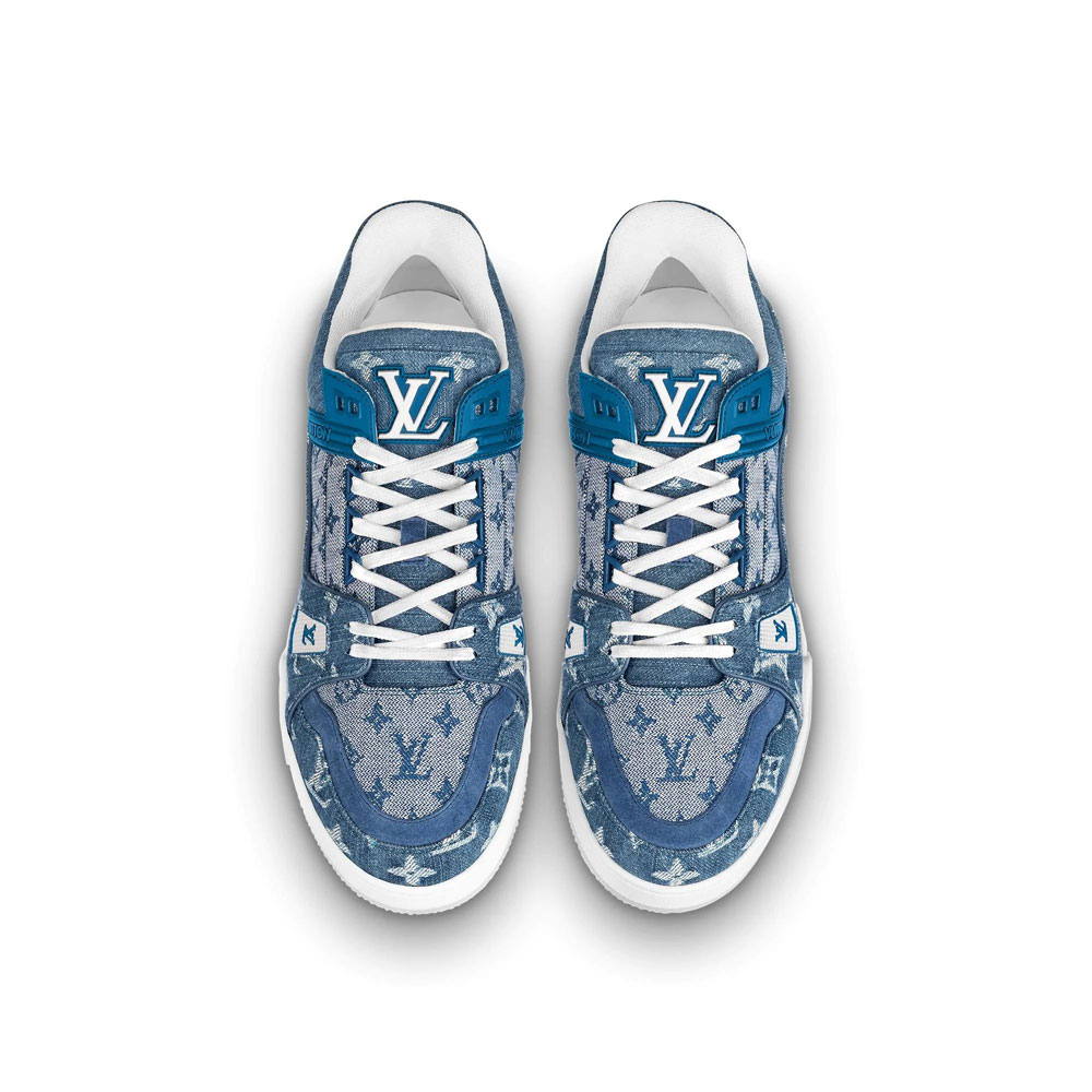 Louis Vuitton Trainer sneaker in Blue 1A7S51 - Photo-2