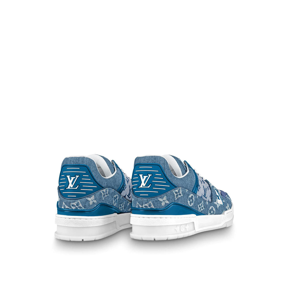 Louis Vuitton Trainer sneaker in Blue 1A7S51 - Photo-3