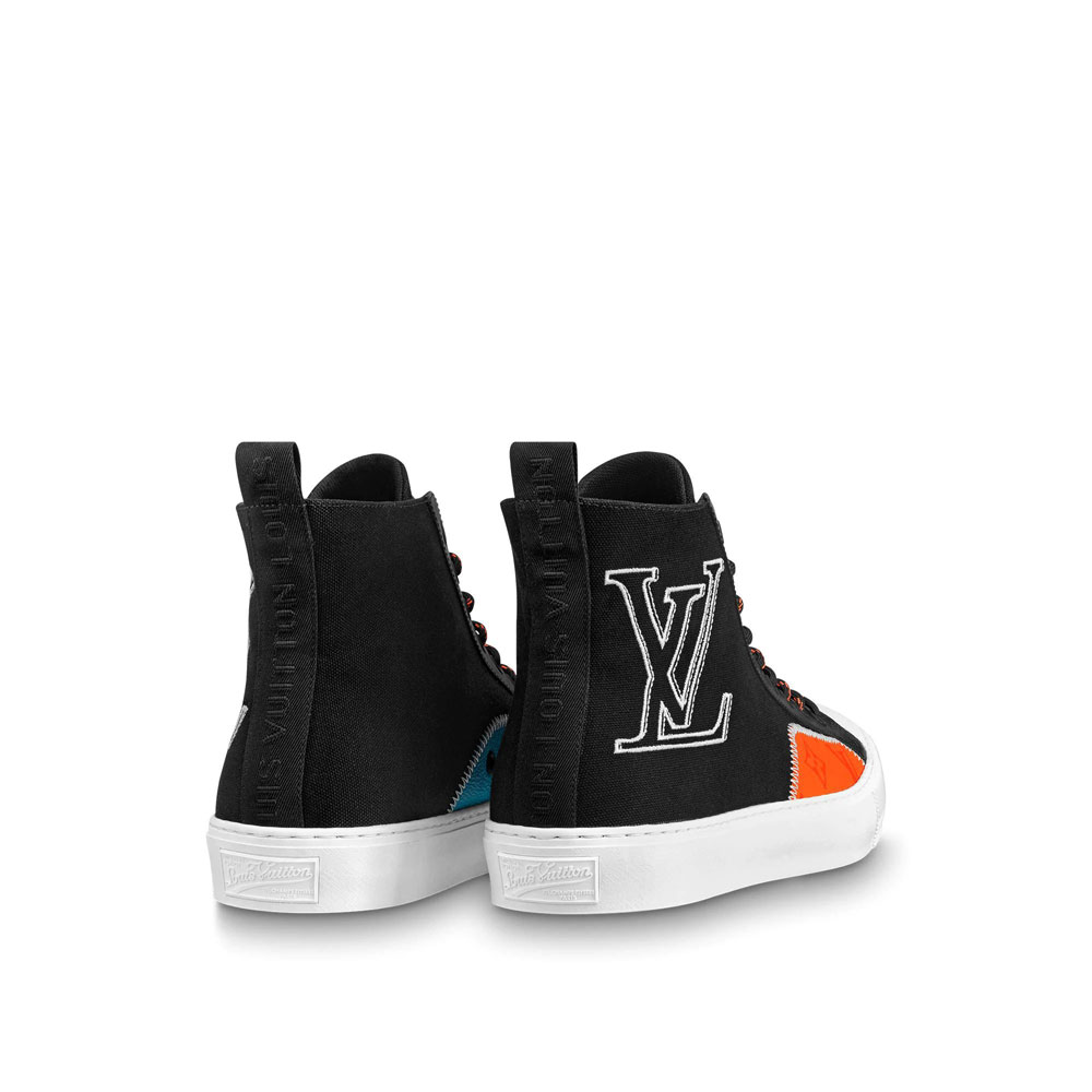 Louis Vuitton Tattoo Sneaker Boot in Black 1A7S5X - Photo-3