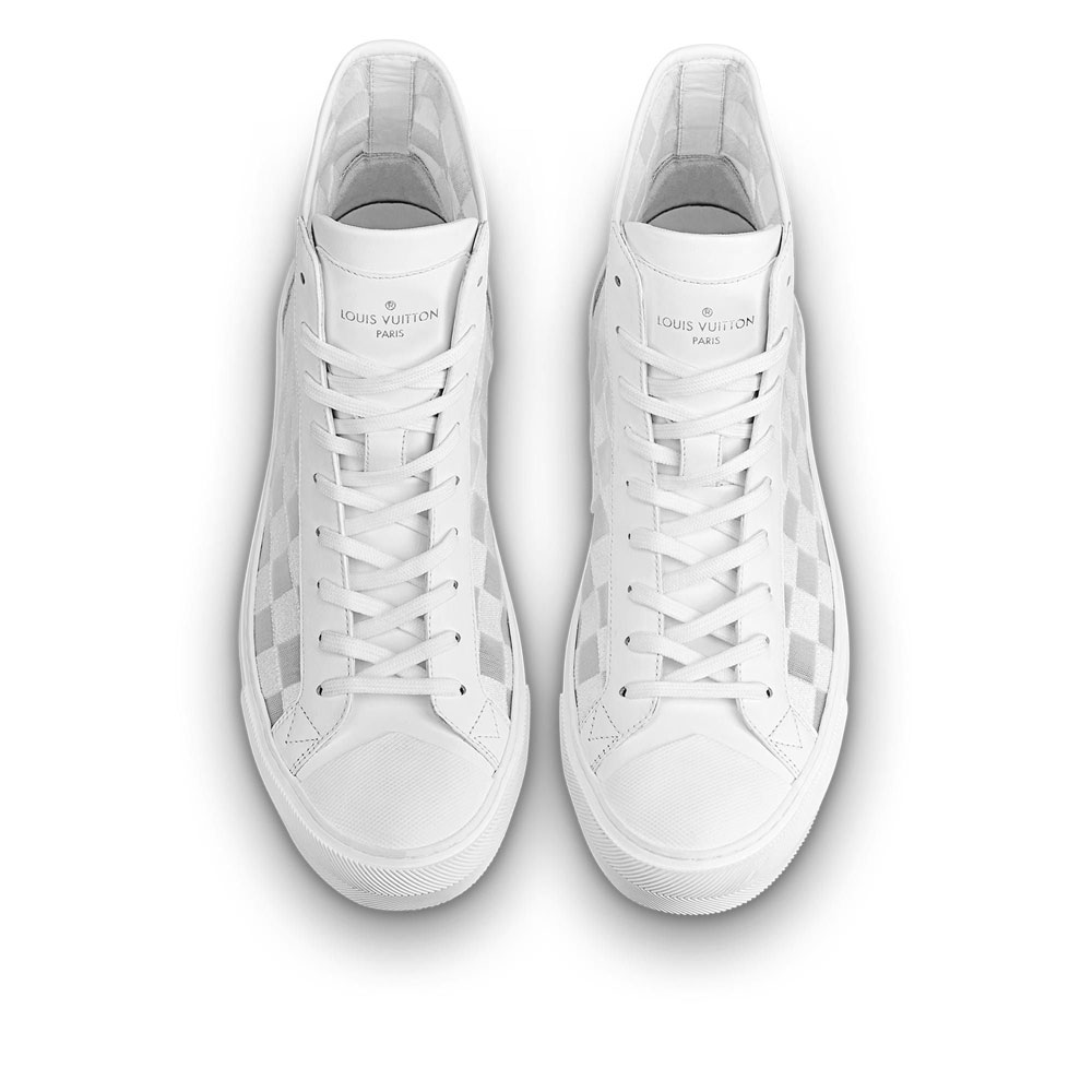 Louis Vuitton Tattoo Sneaker Boot in White 1A7W9Y - Photo-2
