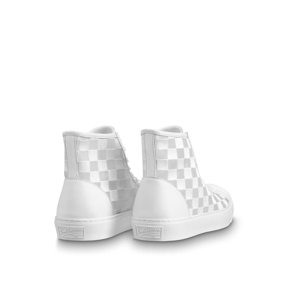 Louis Vuitton Tattoo Sneaker Boot in White 1A7W9Y - Photo-3