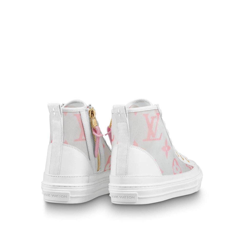 Louis Vuitton Stellar Sneaker Boot in Rose 1A87DQ - Photo-3