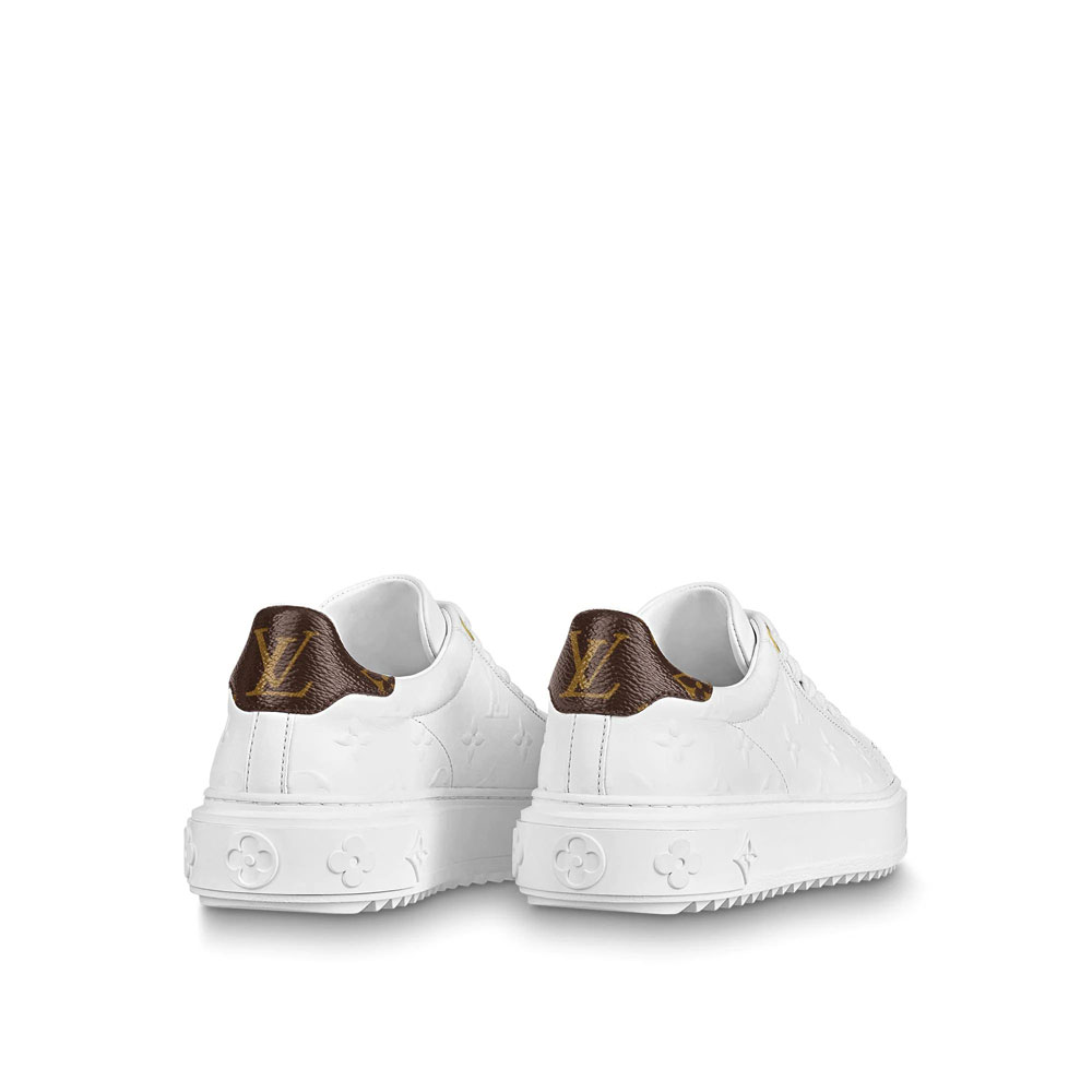 Louis Vuitton Time Out Sneaker in White 1A87OS - Photo-3
