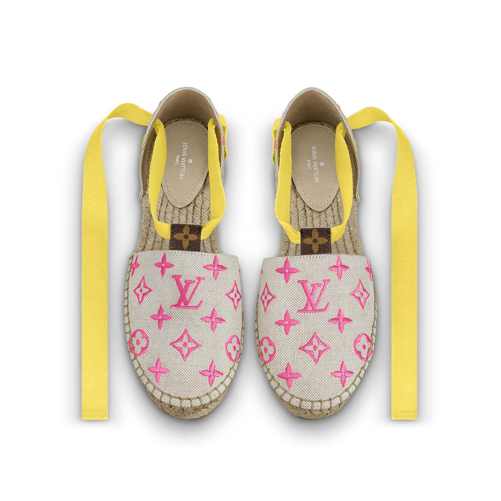 Louis Vuitton Starboard Flat Espadrille in Rose 1A8GC8 - Photo-2