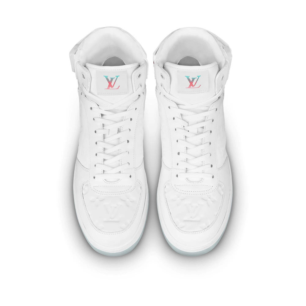 Louis Vuitton Rivoli Sneaker Boot in White 1A8K2G - Photo-2