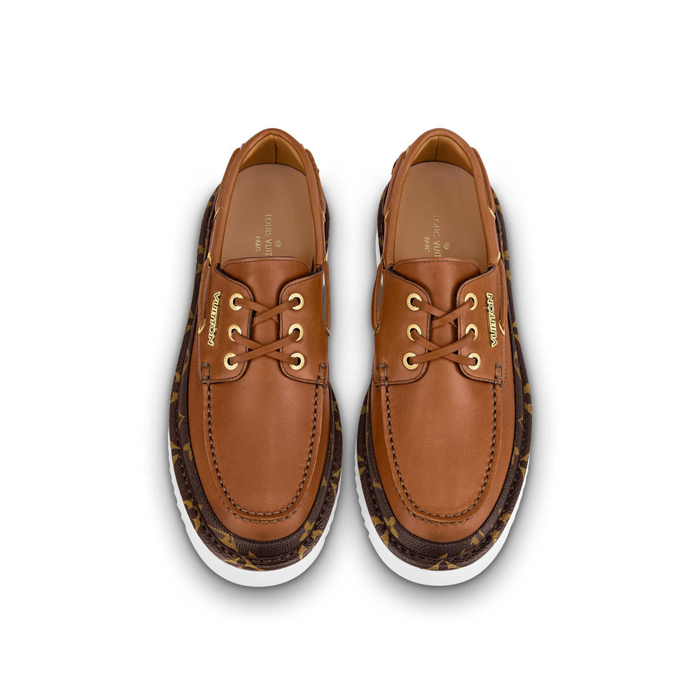 LV Cosy Boat Shoe in Brown 1A8KG2 - Photo-2