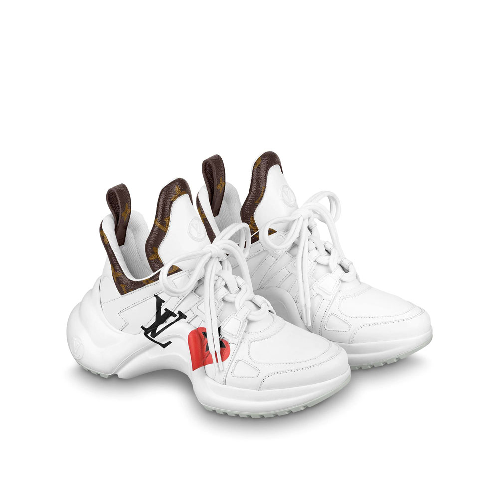 Game On LV Archlight Sneaker in White 1A8MRP - Photo-3