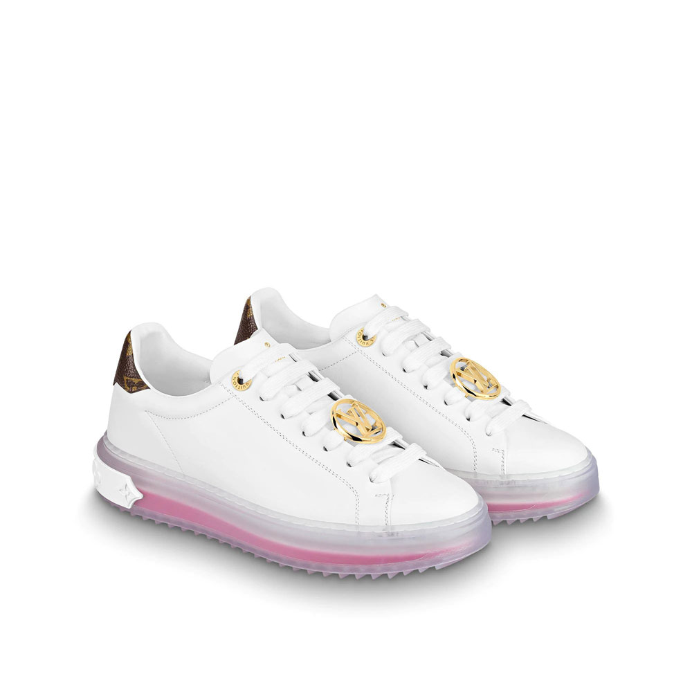 Louis Vuitton Time Out Sneaker in Rose 1A8NFV - Photo-3