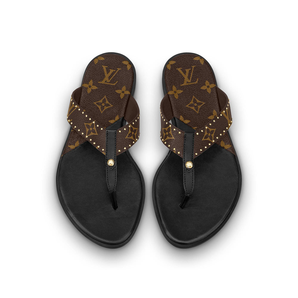 Louis Vuitton Sunny Flat Thong in Black 1A8NSP - Photo-2