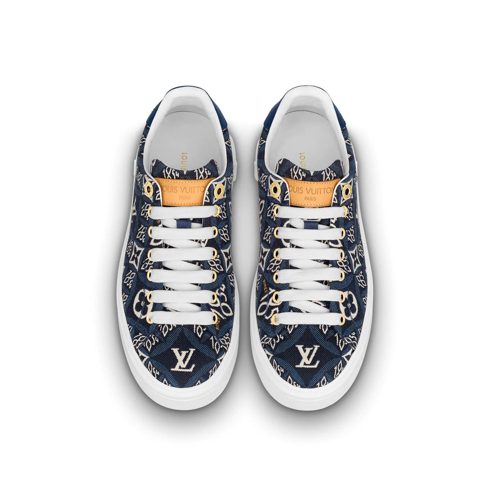 Louis Vuitton Since 1854 Time Out Sneaker in Blue 1A8O09 - Photo-2