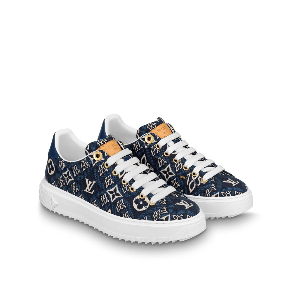 Louis Vuitton Since 1854 Time Out Sneaker in Blue 1A8O09 - Photo-3