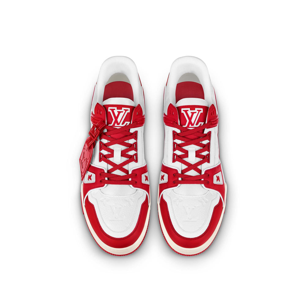 Louis Vuitton Trainer Sneaker in Red 1A8PJY - Photo-2