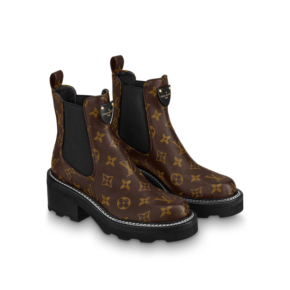 Louis Vuitton Beaubourg Ankle Boot in Brown 1A8QCK - Photo-3