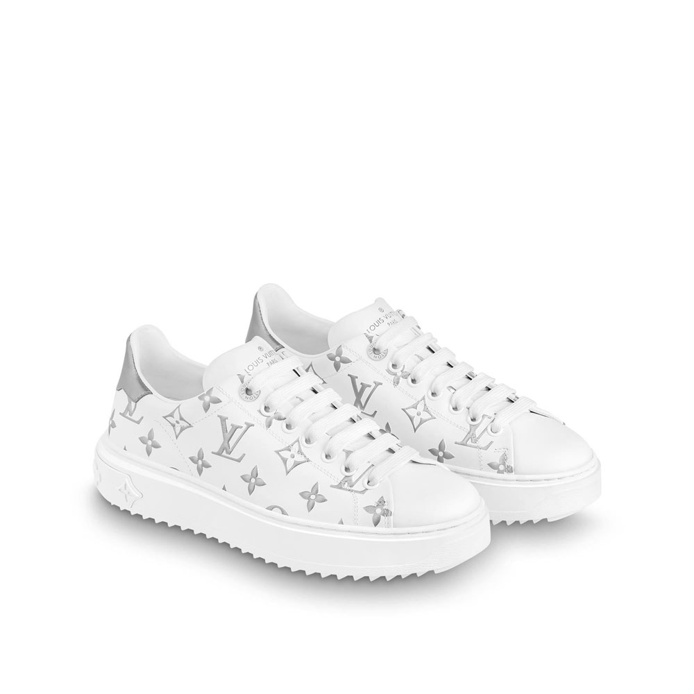 Louis Vuitton Time Out Sneaker in Silver 1A8TAQ - Photo-3