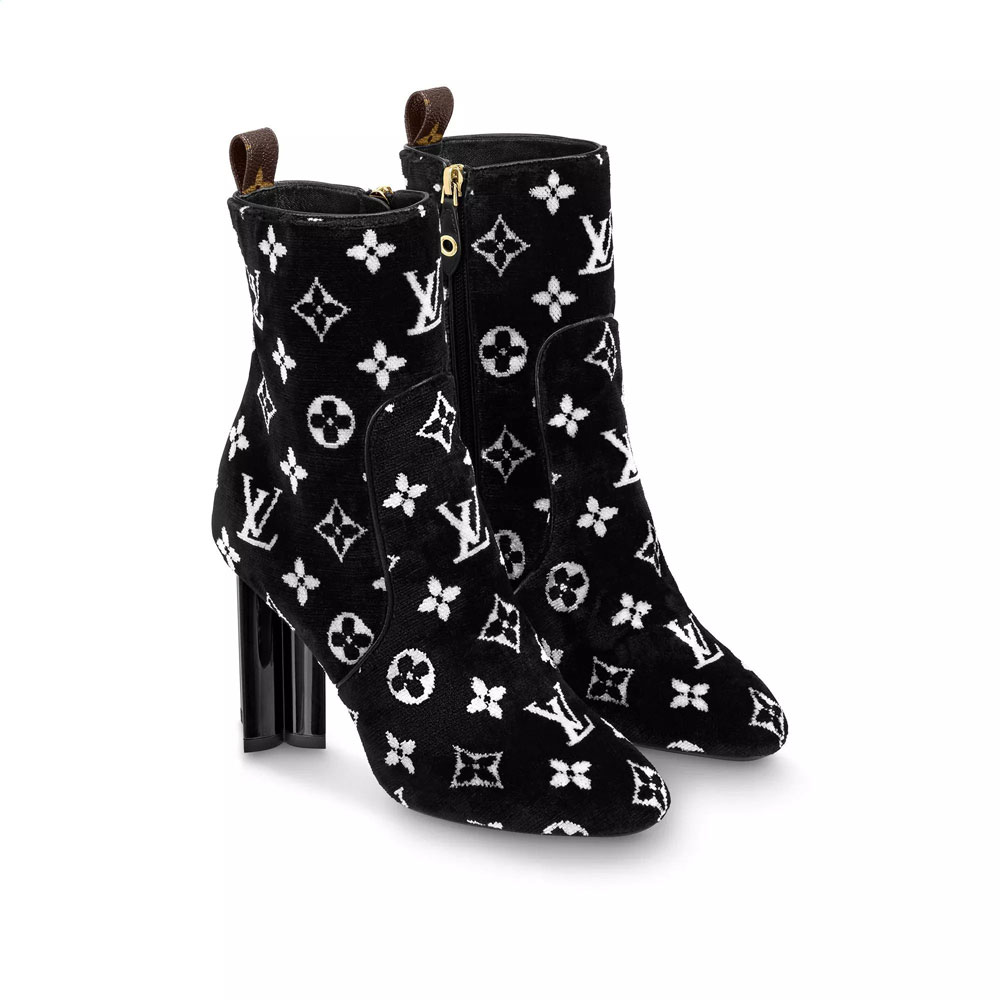 Louis Vuitton Silhouette Ankle Boot in Black 1A95YR - Photo-2