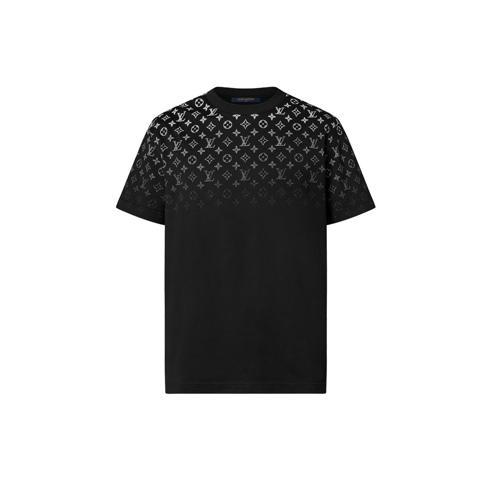 Louis Vuitton Gradient Cotton T-Shirt Black 1AFBB2