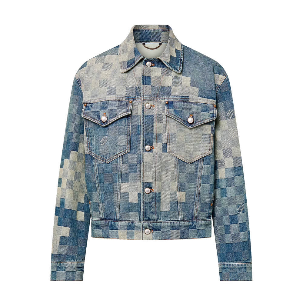 Louis Vuitton Runway Pharell Damier Classic Denim Jacket