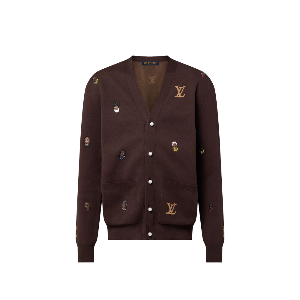 Louis Vuitton Embroidered Cotton Cardigan 1AFIV0