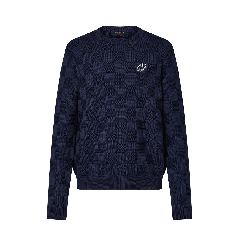 Louis Vuitton Damier Pullover With Pearl Signature Sweater 1AFIVO