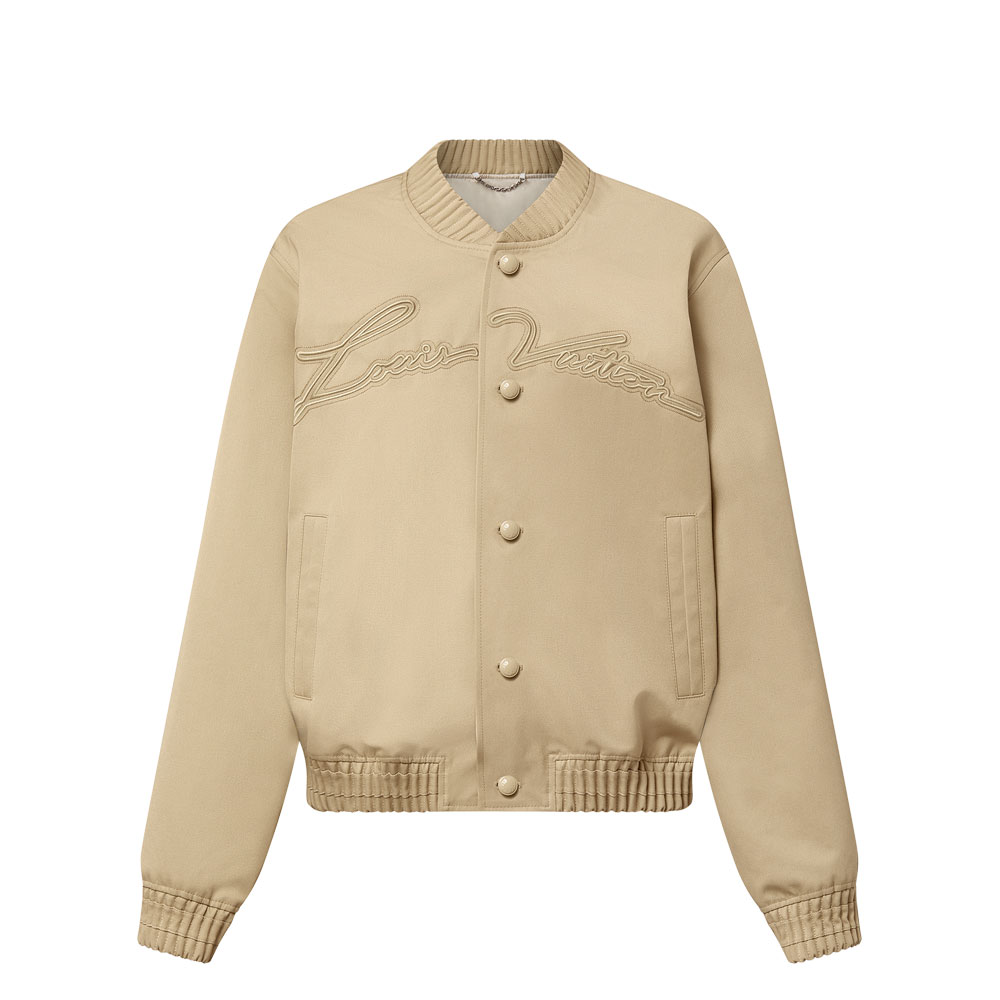 Louis Vuitton Embroidered Cotton Blend Bomber 1AFQDR