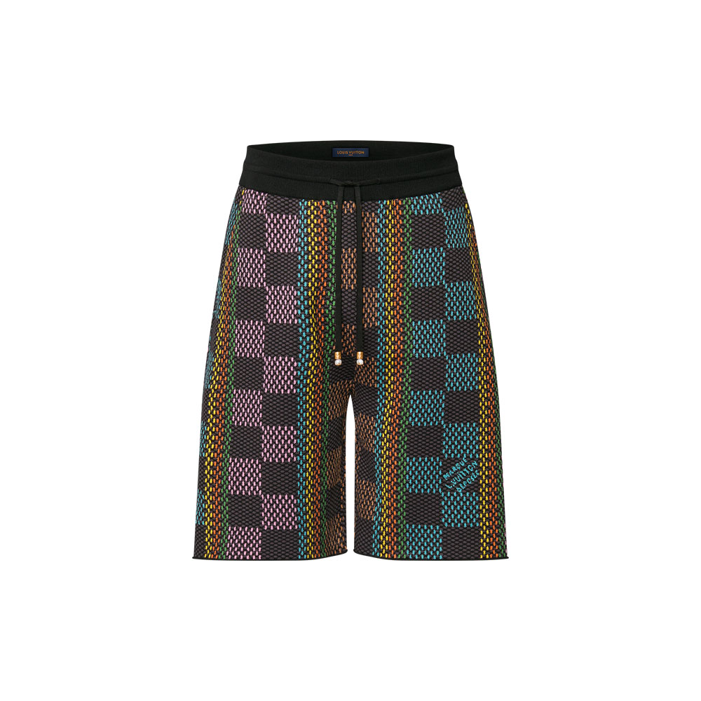 Louis Vuitton Damier Cotton Knit Shorts 1AFQRM