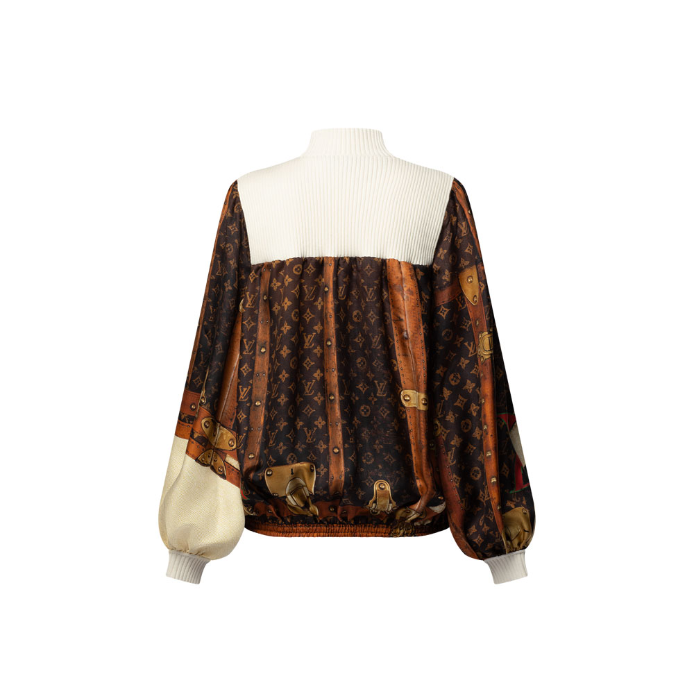 Louis Vuitton LV Trunk Rib Collar Blouse 1AGGTF - Photo-2