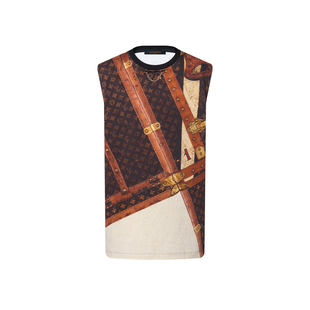 Louis Vuitton Sleeveless LV Trunk T-Shirt 1AGHCG