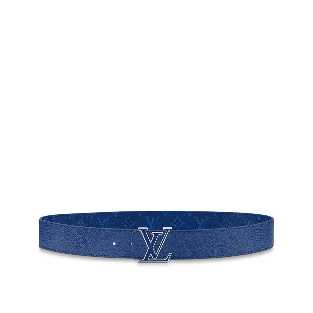 LV Initiales 40MM Reversible Belt Taiga Leather M0159S - Photo-2