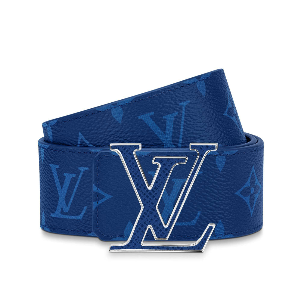 LV Initiales 40MM Reversible Belt Taiga Leather M0159S - Photo-3