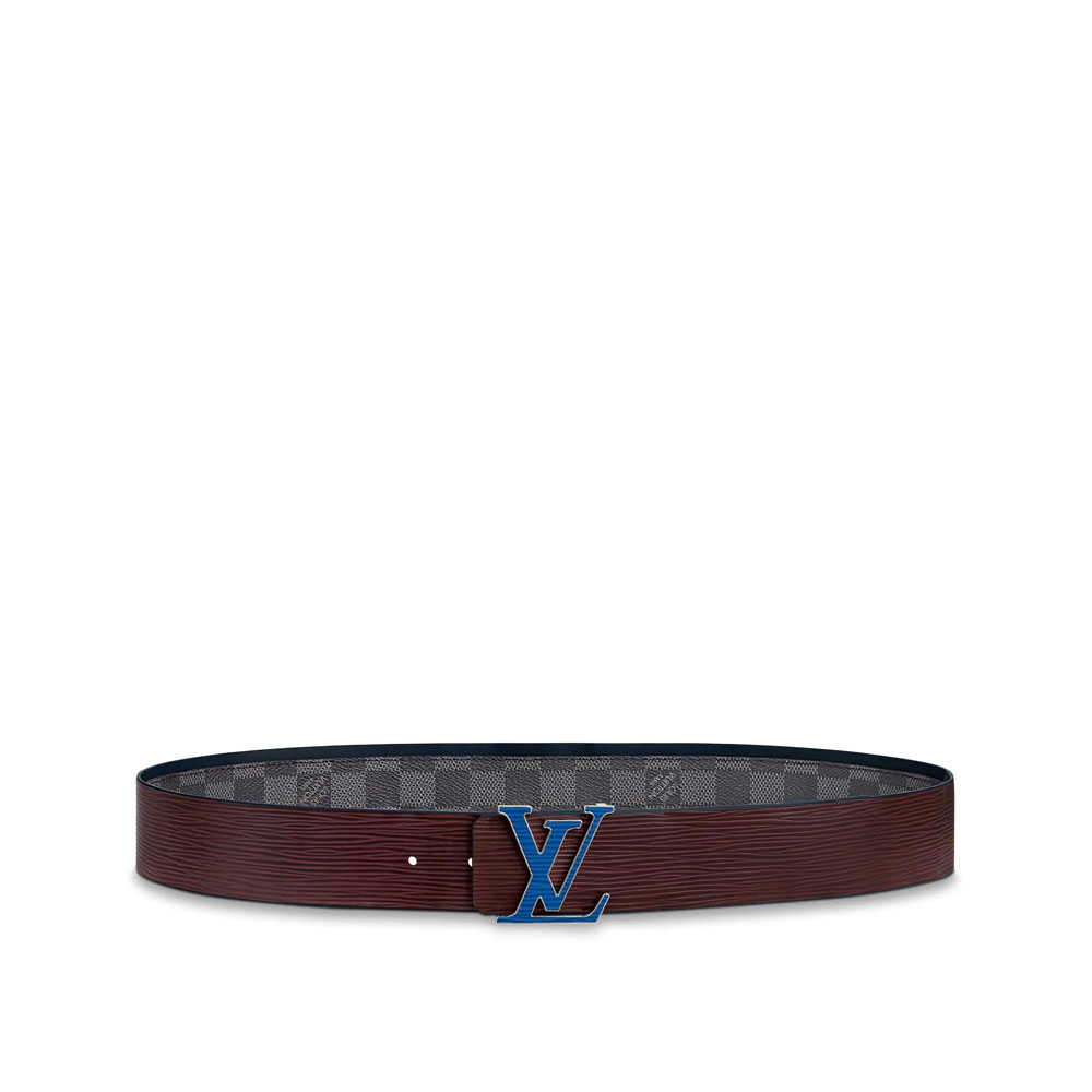 Louis Vuitton Initiales 40MM Reversible Belt Damier Graphite Canvas M0197S - Photo-2