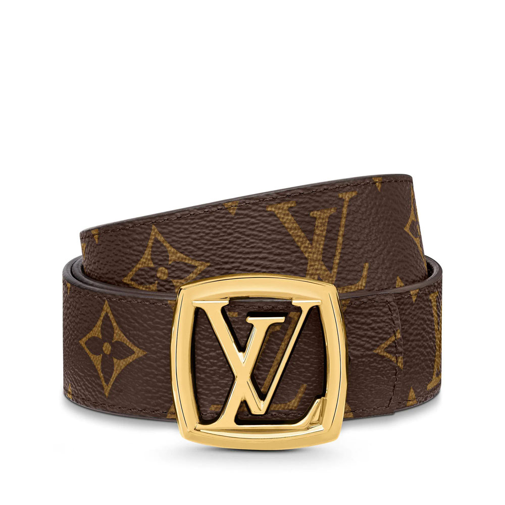 Louis Vuitton Louise 30MM Reversible Belt Monogram in Brown M0347W - Photo-2
