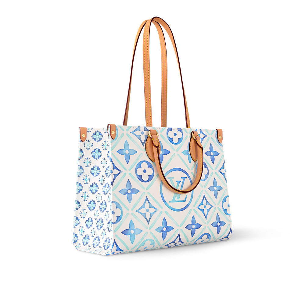 Louis Vuitton OnTheGo MM Tote Bag in Monogram Canvas Blue M11262 - Photo-2