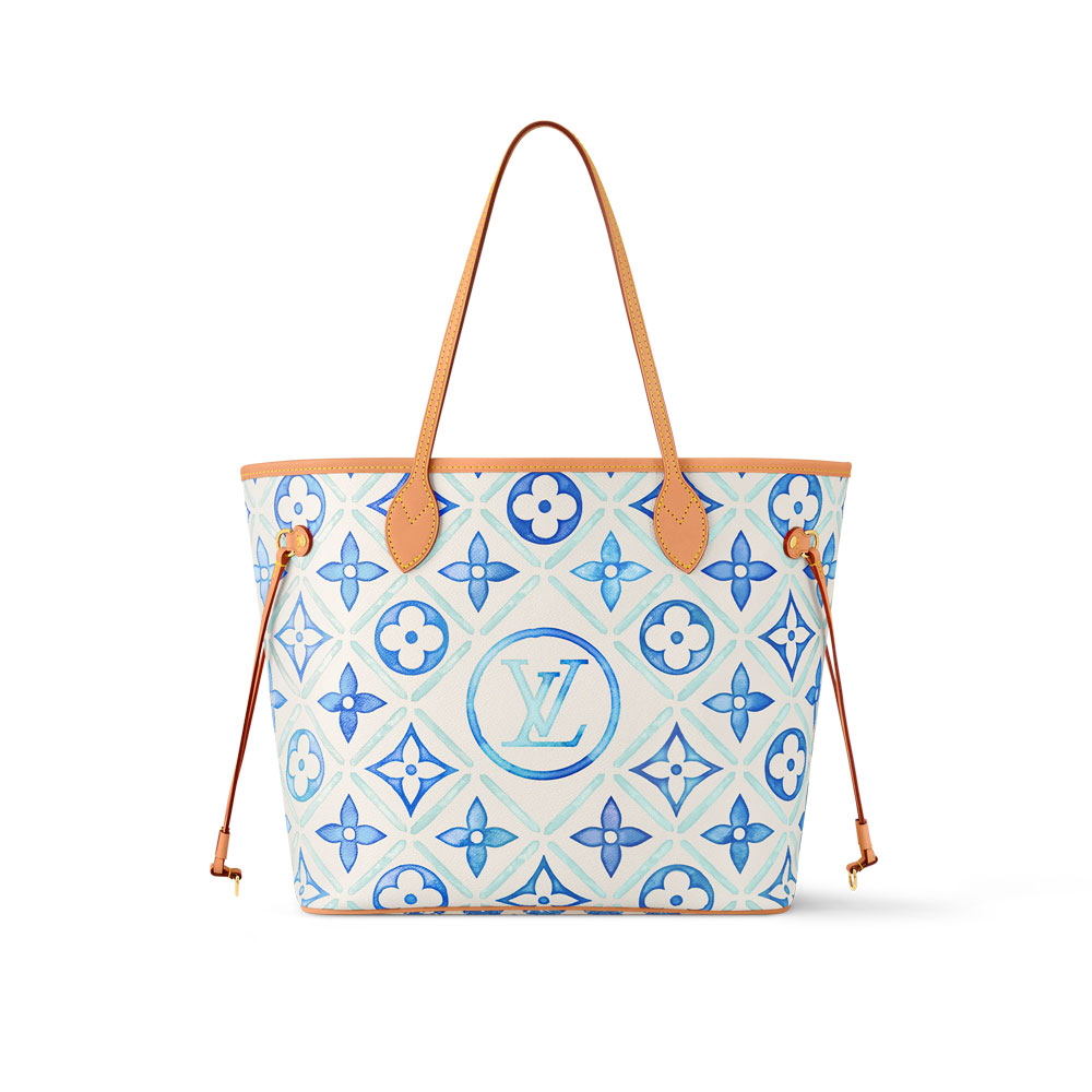 Louis Vuitton Neverfull MM Tote Bag in Monogram Canvas Blue M11263