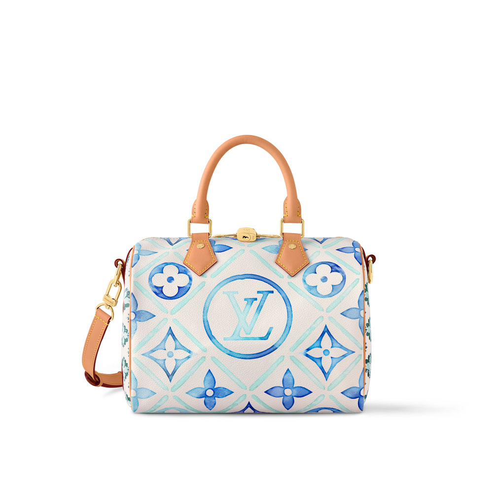 Louis Vuitton Speedy Bandouliere 25 Bag in Monogram Canvas Blue M11264