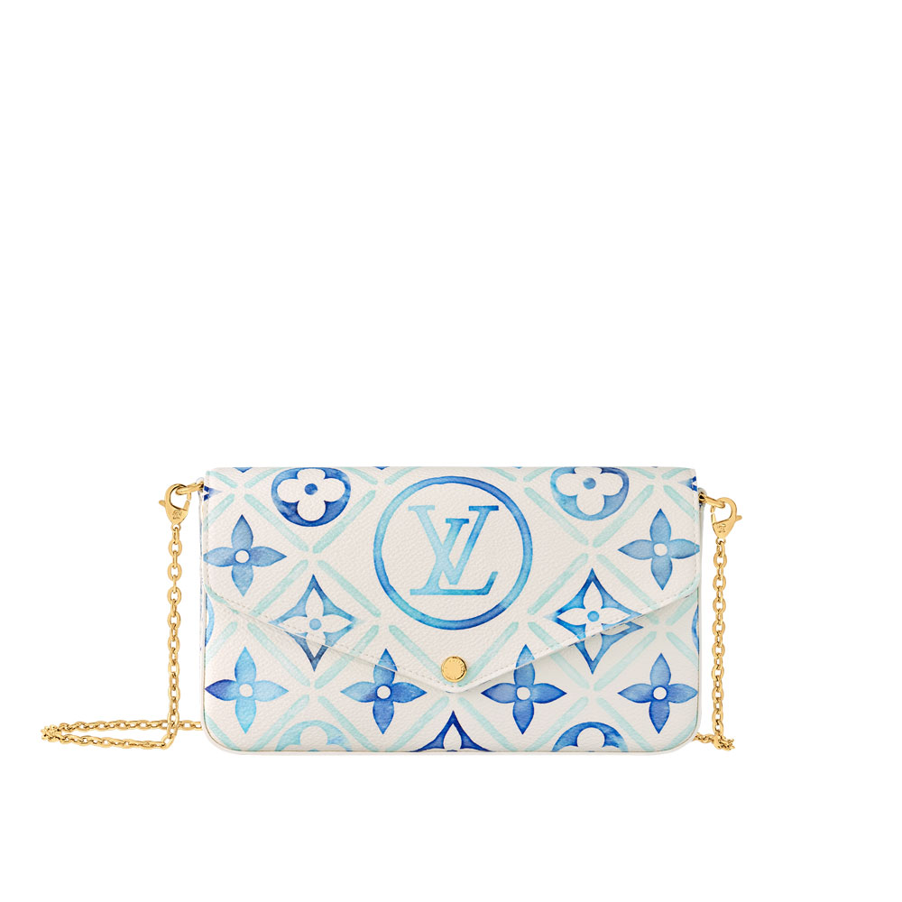 Louis Vuitton Pochette Felicie Bag in Monogram Canvas Blue M11459