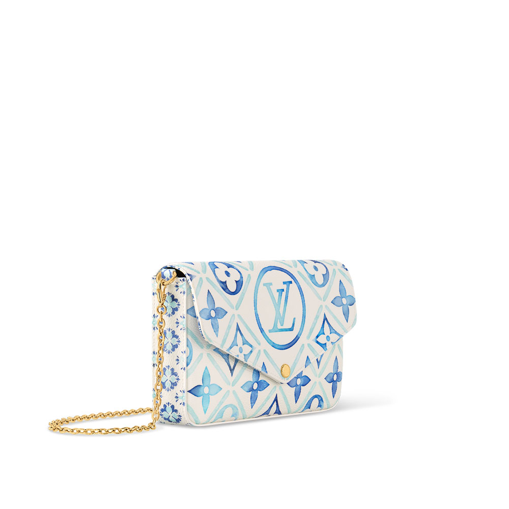 Louis Vuitton Pochette Felicie Bag in Monogram Canvas Blue M11459 - Photo-2